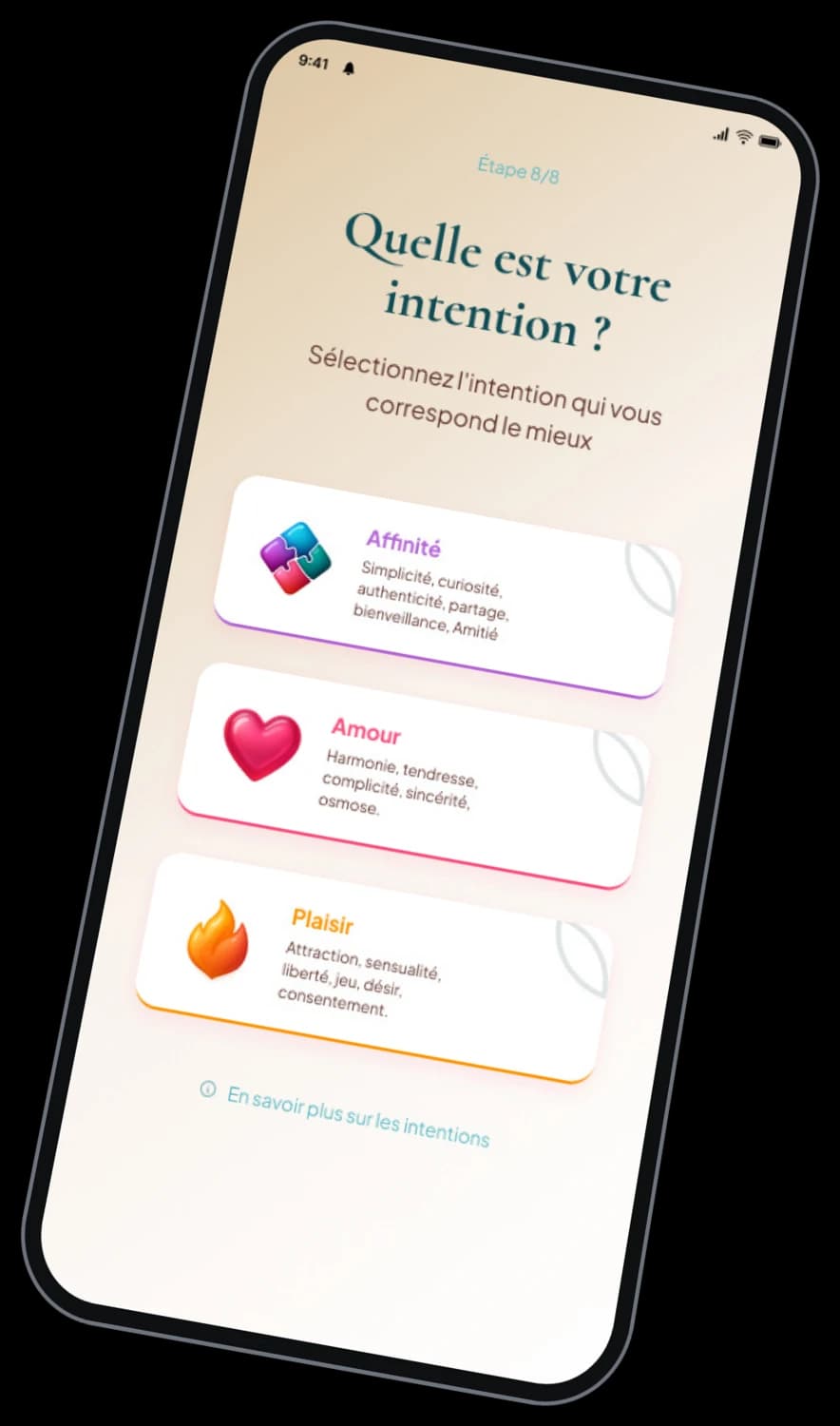 L'app Eloïa · le choix de l'intention