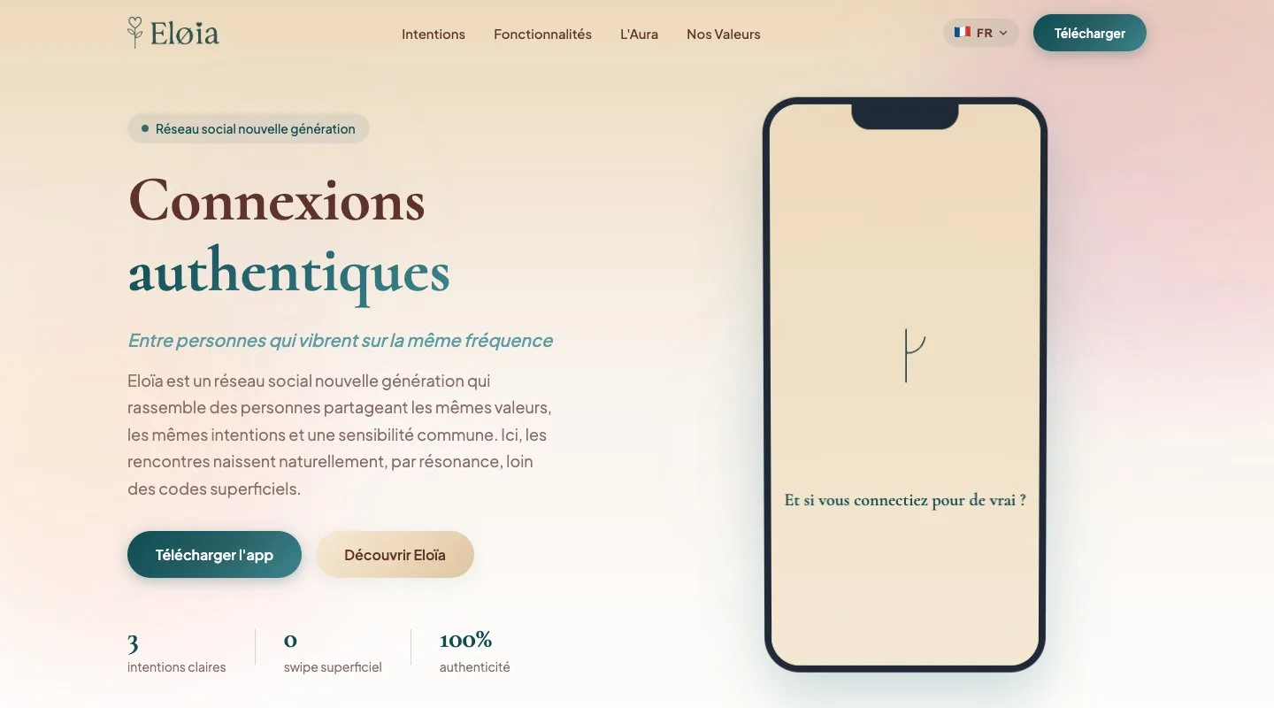 eloia-connect.com · la landing d'Eloïa