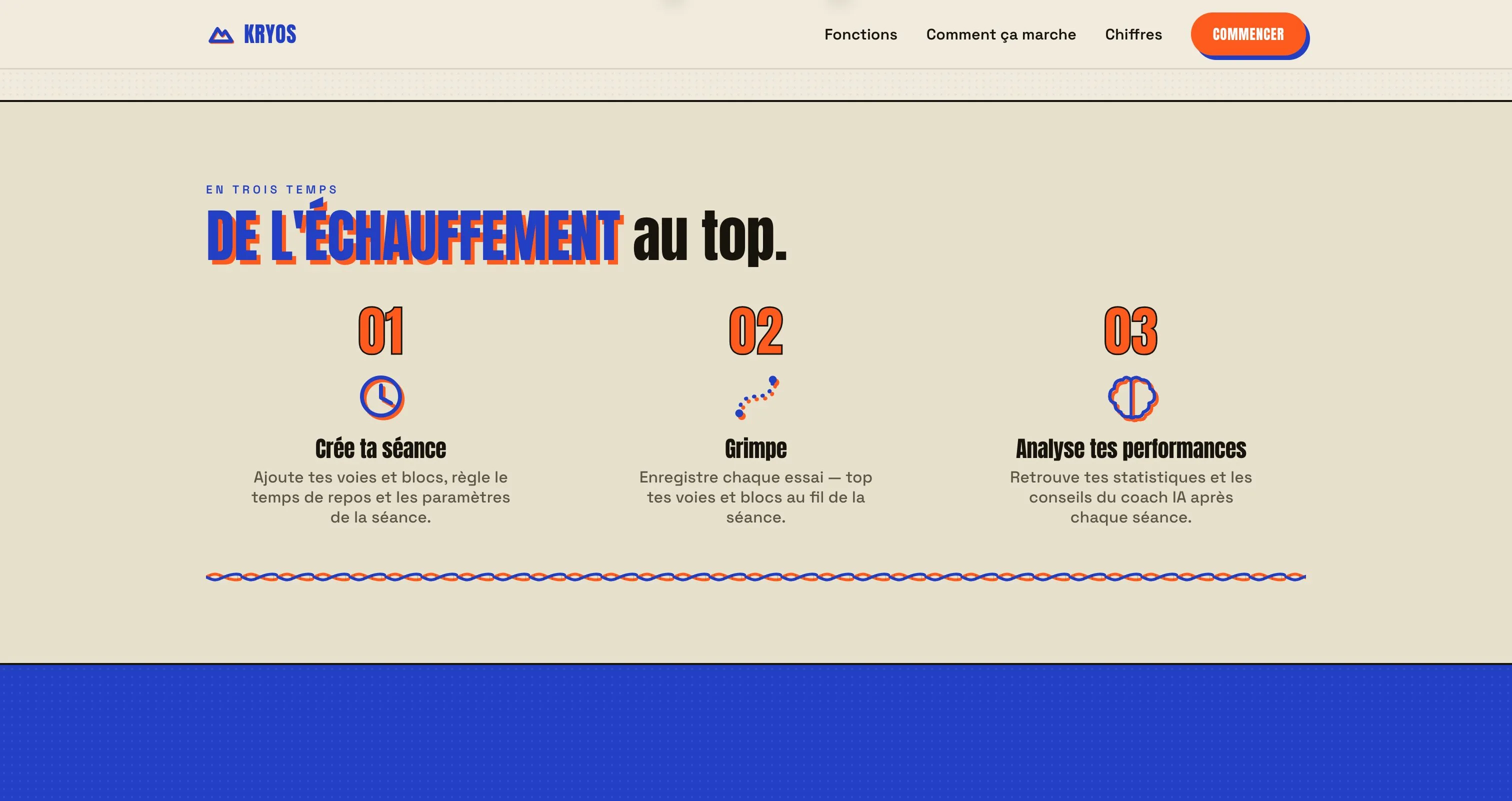 app-kryos.hms.fr : la séance en trois temps (créer, grimper, analyser)