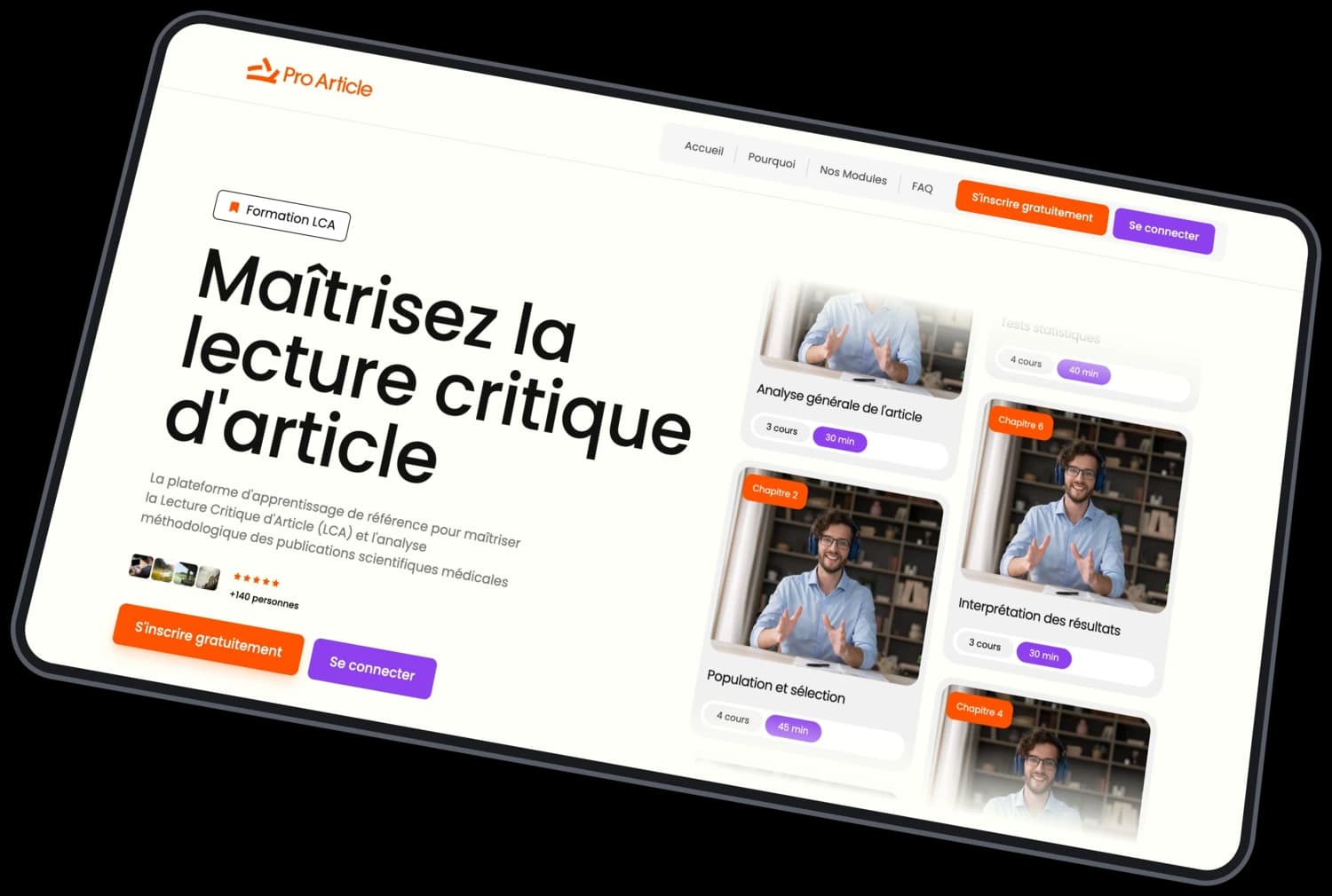 proarticle.fr : la home de la formation LCA