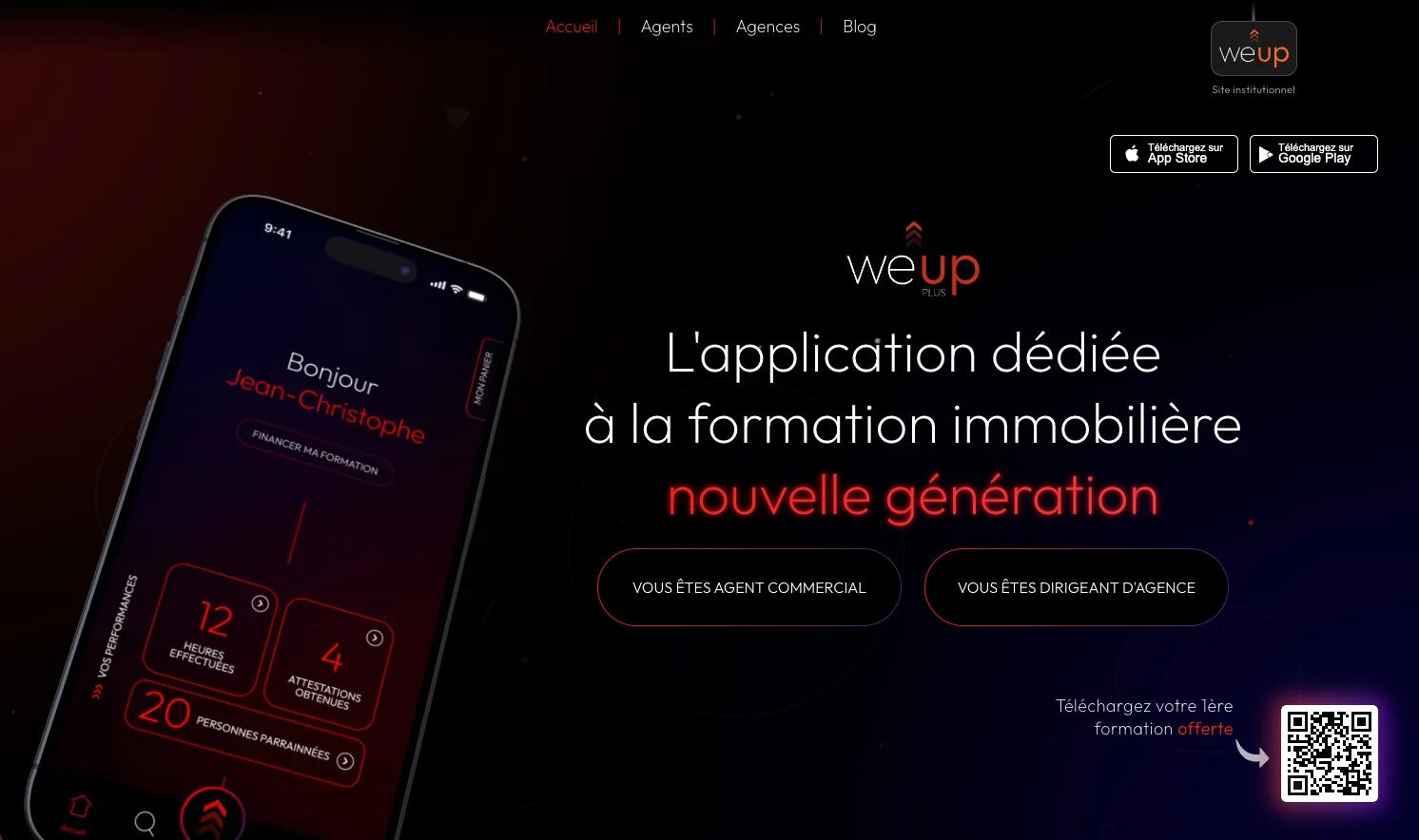 weup-plus.fr : l'application dédiée à la formation immobilière