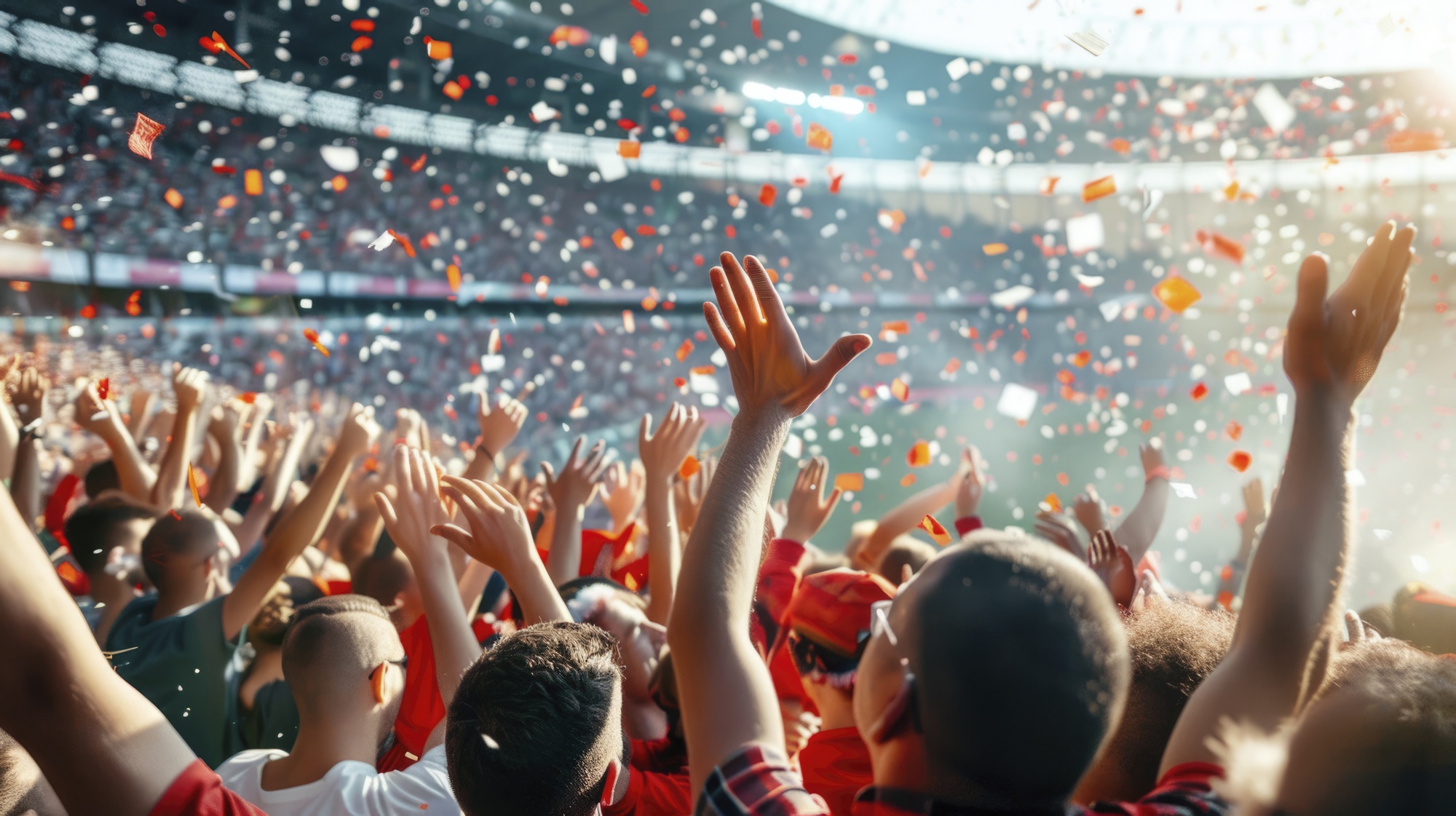 Supporters en tribune lors d'un match de football